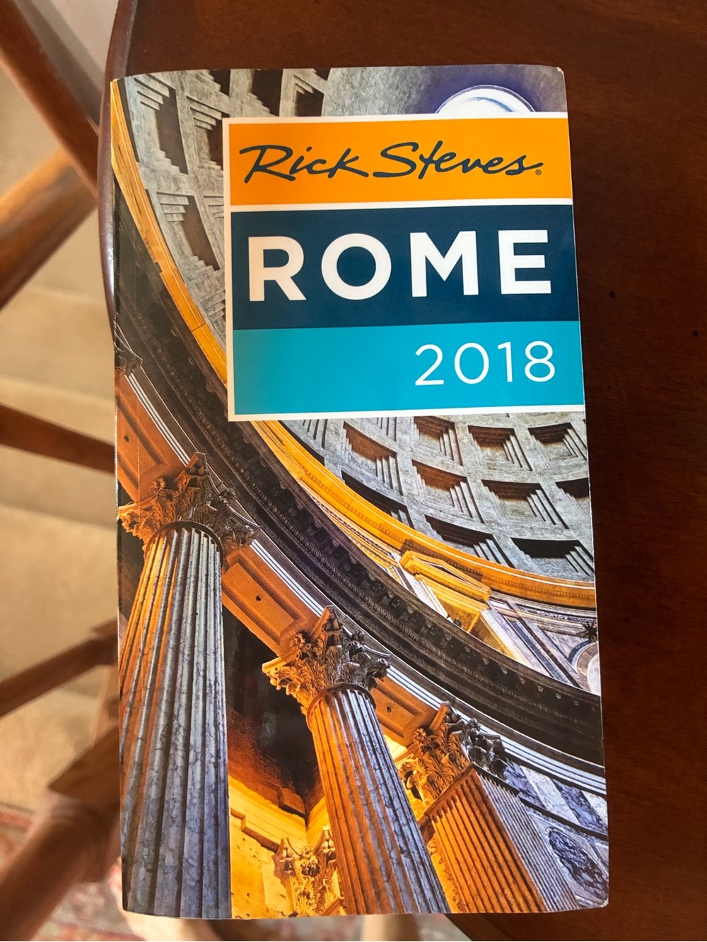 Rick Steve’s Rome  2018 Travel Guide - Blue/Orange Cover